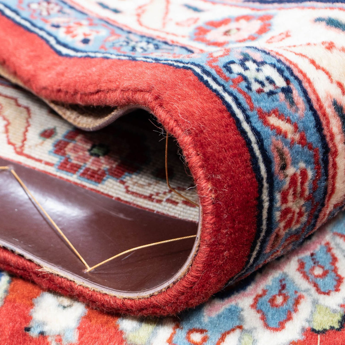 Tapis persan - Keshan - 315 x 210 cm - rouge foncé