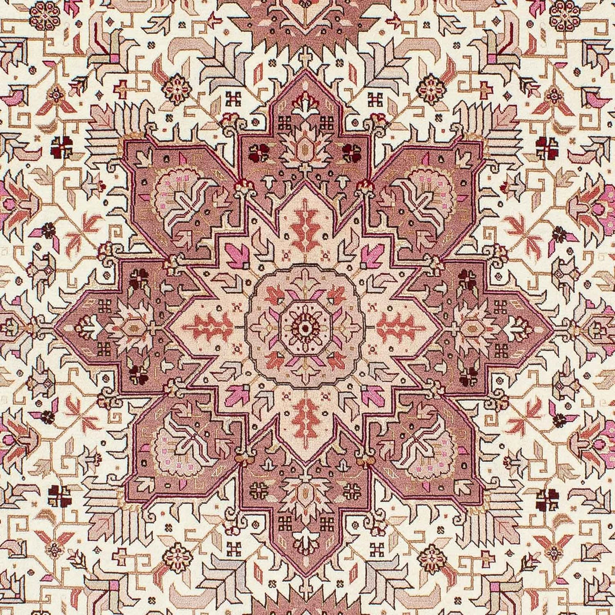 Tapis persan - Tabriz - Royal - 207 x 149 cm - beige