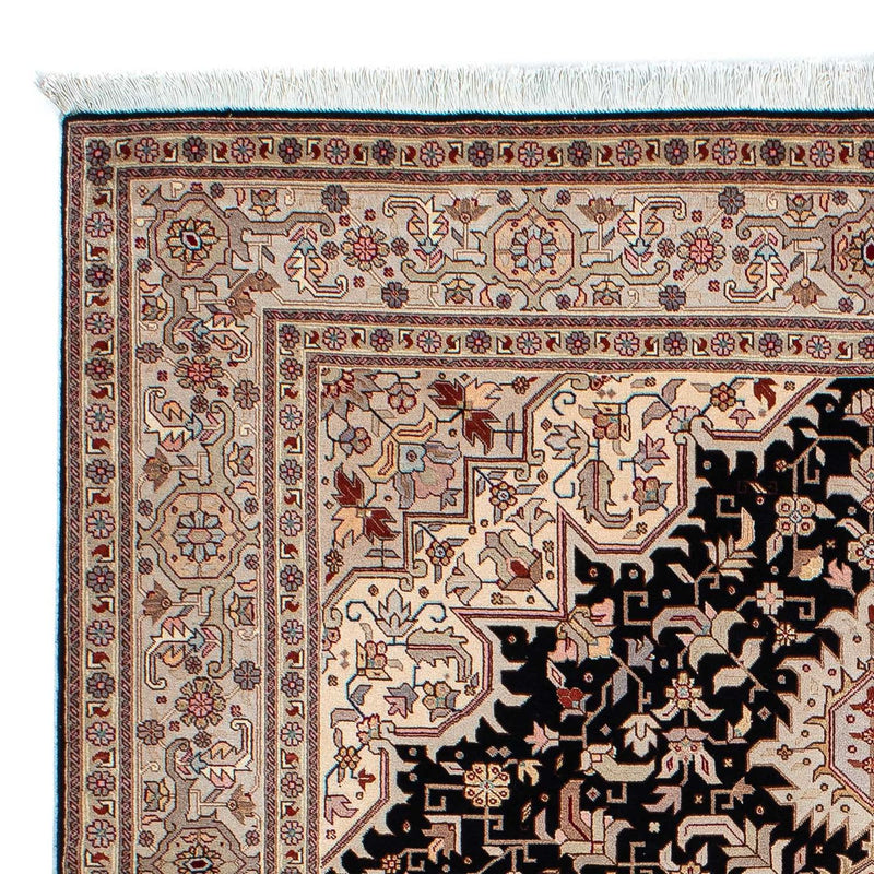Tapis persan - Tabriz - Premium - 206 x 151 cm - bleu foncé