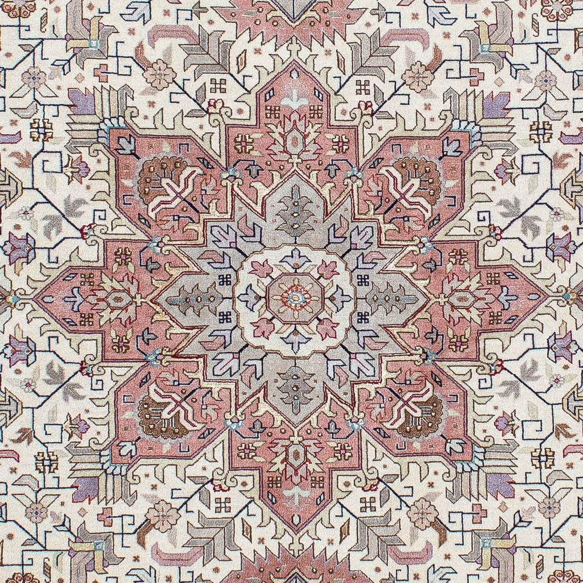 Tapis persan - Tabriz - Royal - 204 x 152 cm - beige