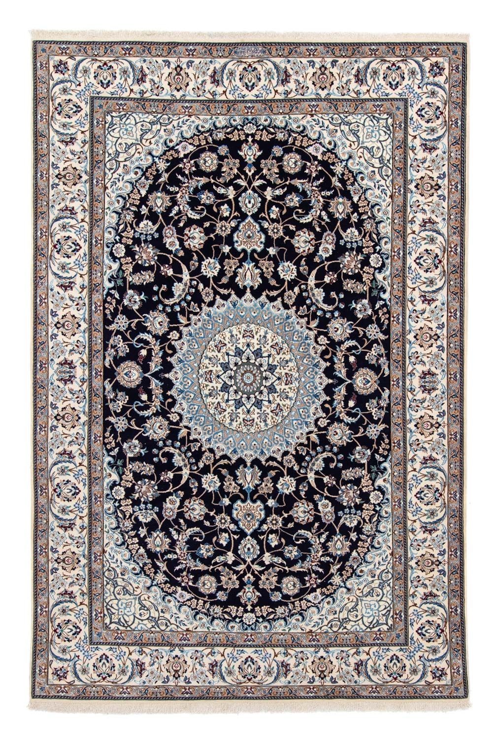 Tapis persan - Nain - Royal - 302 x 200 cm - noir