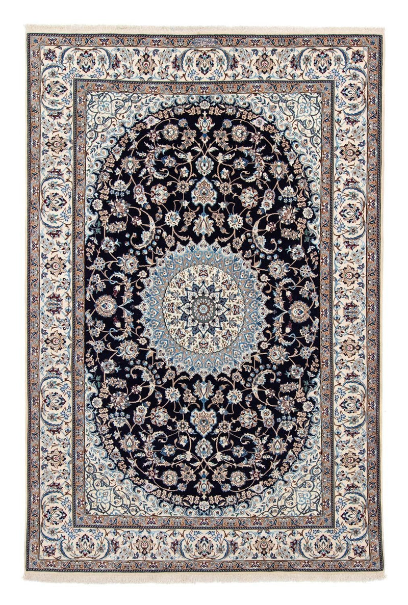 Tapis persan - Nain - Royal - 302 x 200 cm - noir