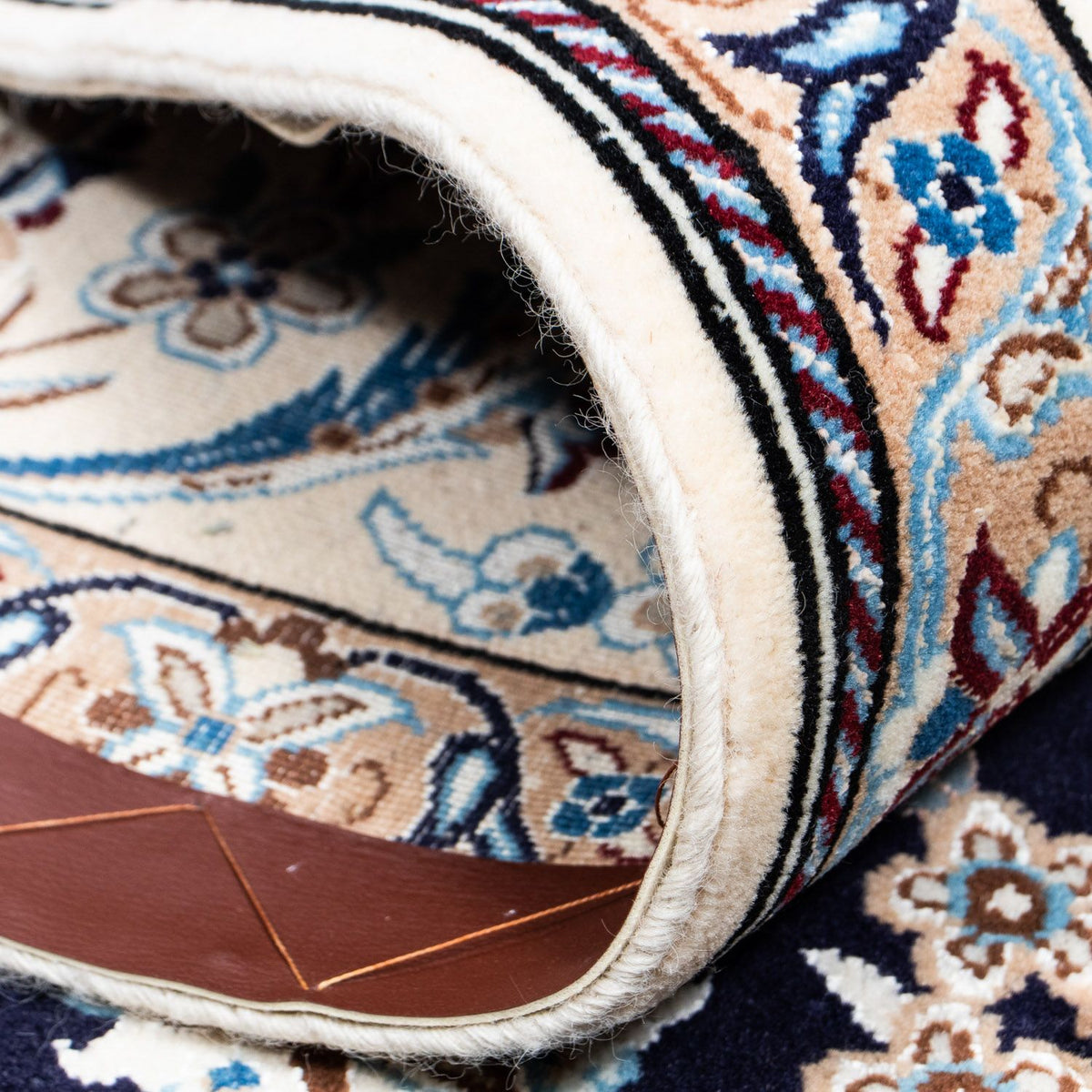 Tapis persan - Nain - Royal - 302 x 200 cm - noir