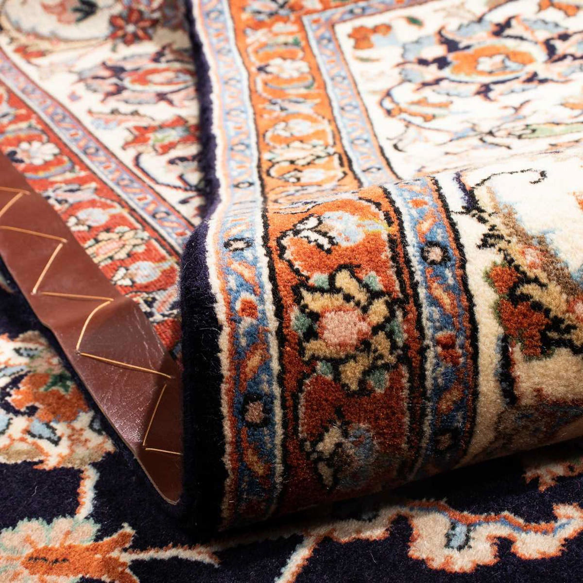 Tapis persan - Classique - 286 x 195 cm - bleu foncé