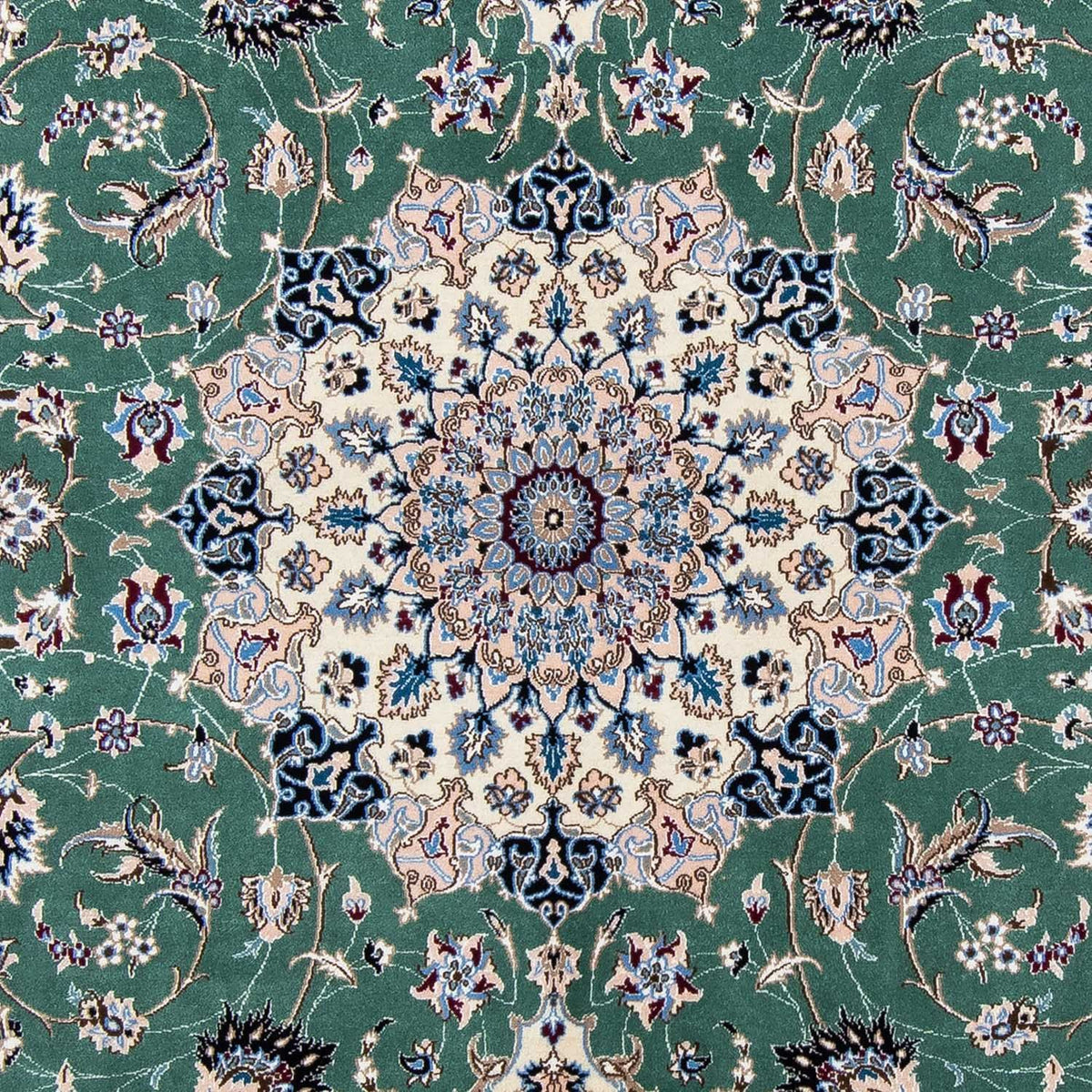 Tapis persan - Nain - Royal - 302 x 200 cm - vert