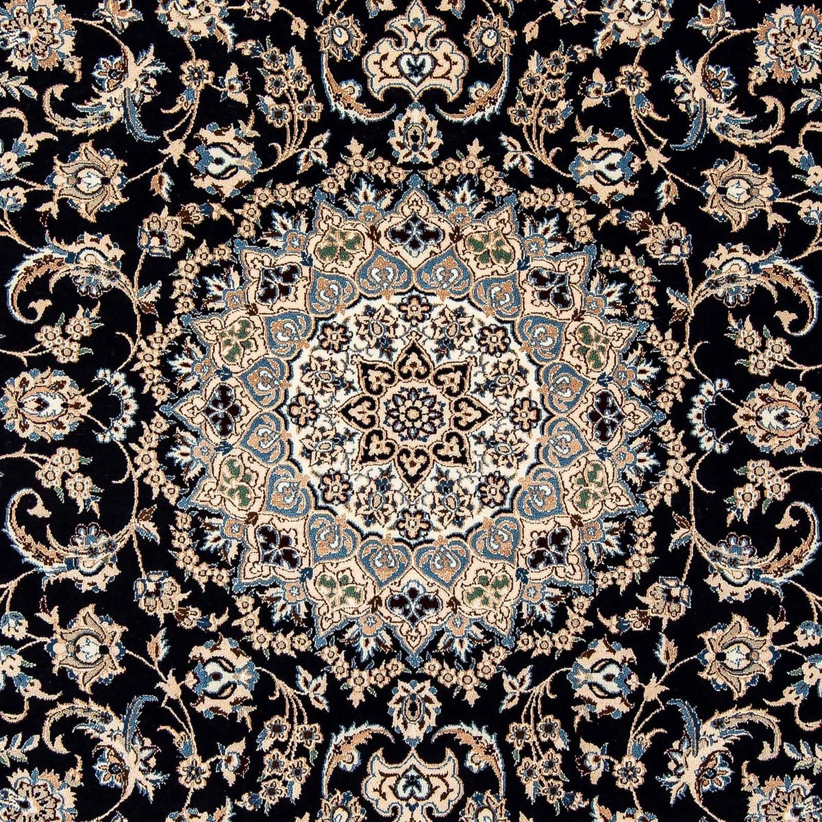 Tapis persan - Nain - Royal - 316 x 208 cm - bleu foncé
