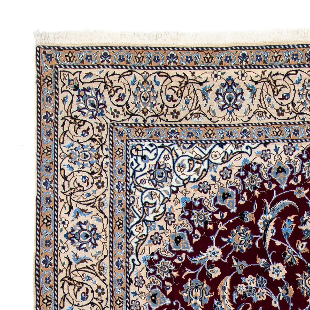 Tapis persan - Nain - Royal - 305 x 204 cm - rouge