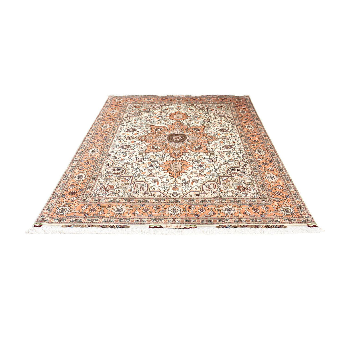 Tapis persan - Tabriz - Royal - 208 x 154 cm - beige