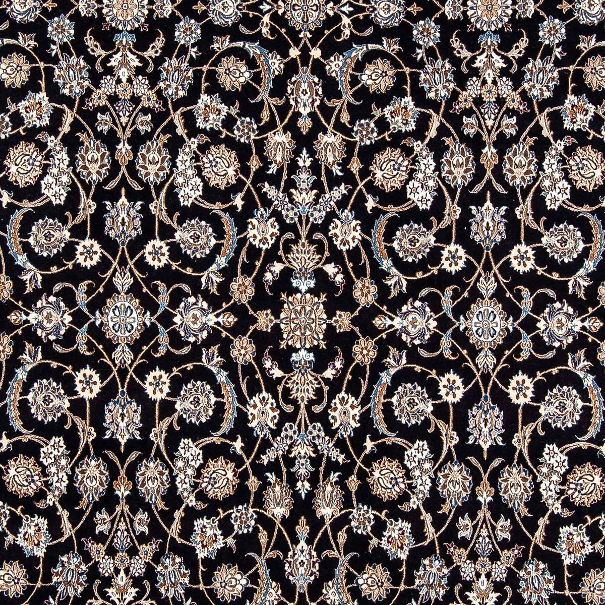 Tapis persan - Nain - Premium - 303 x 202 cm - bleu foncé