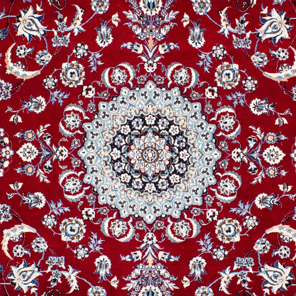 Tapis persan - Nain - Premium - 236 x 153 cm - rouge foncé