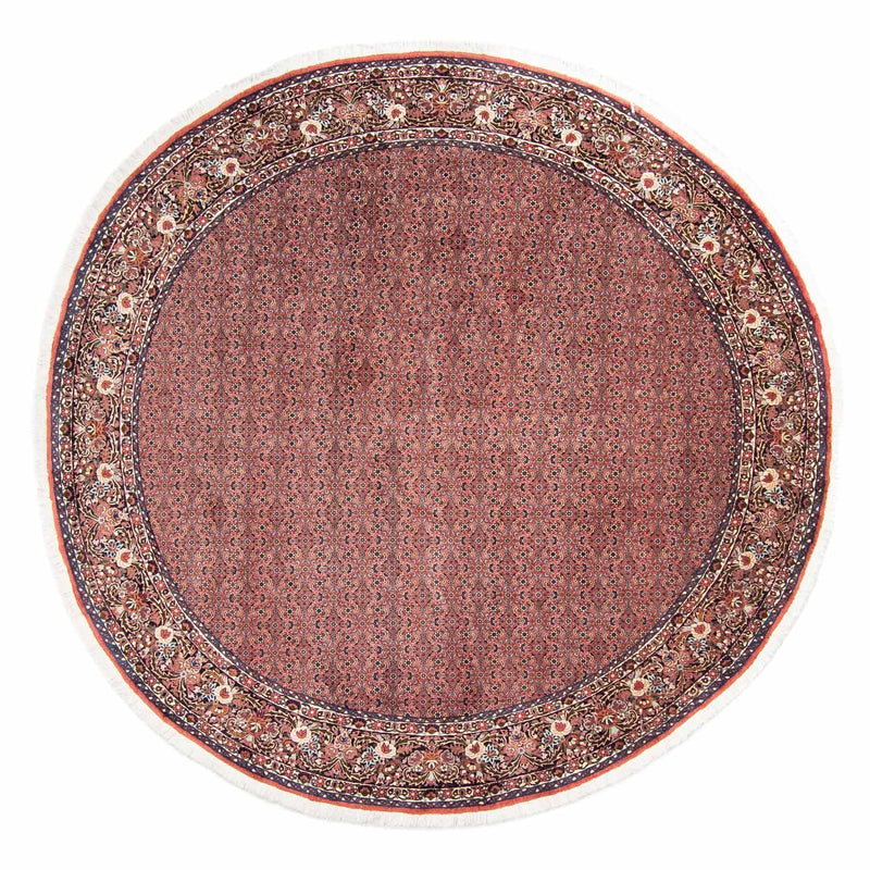 Tapis persan - Bidjar ronde  - 300 x 300 cm - rouge clair