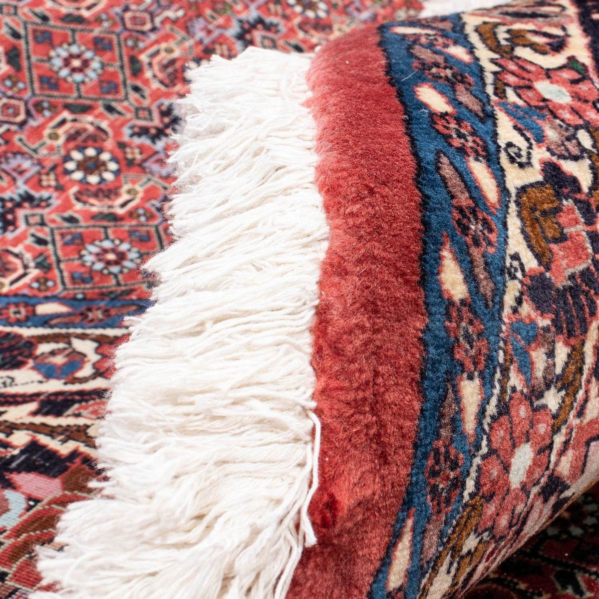 Tapis persan - Bidjar ronde  - 300 x 300 cm - rouge clair