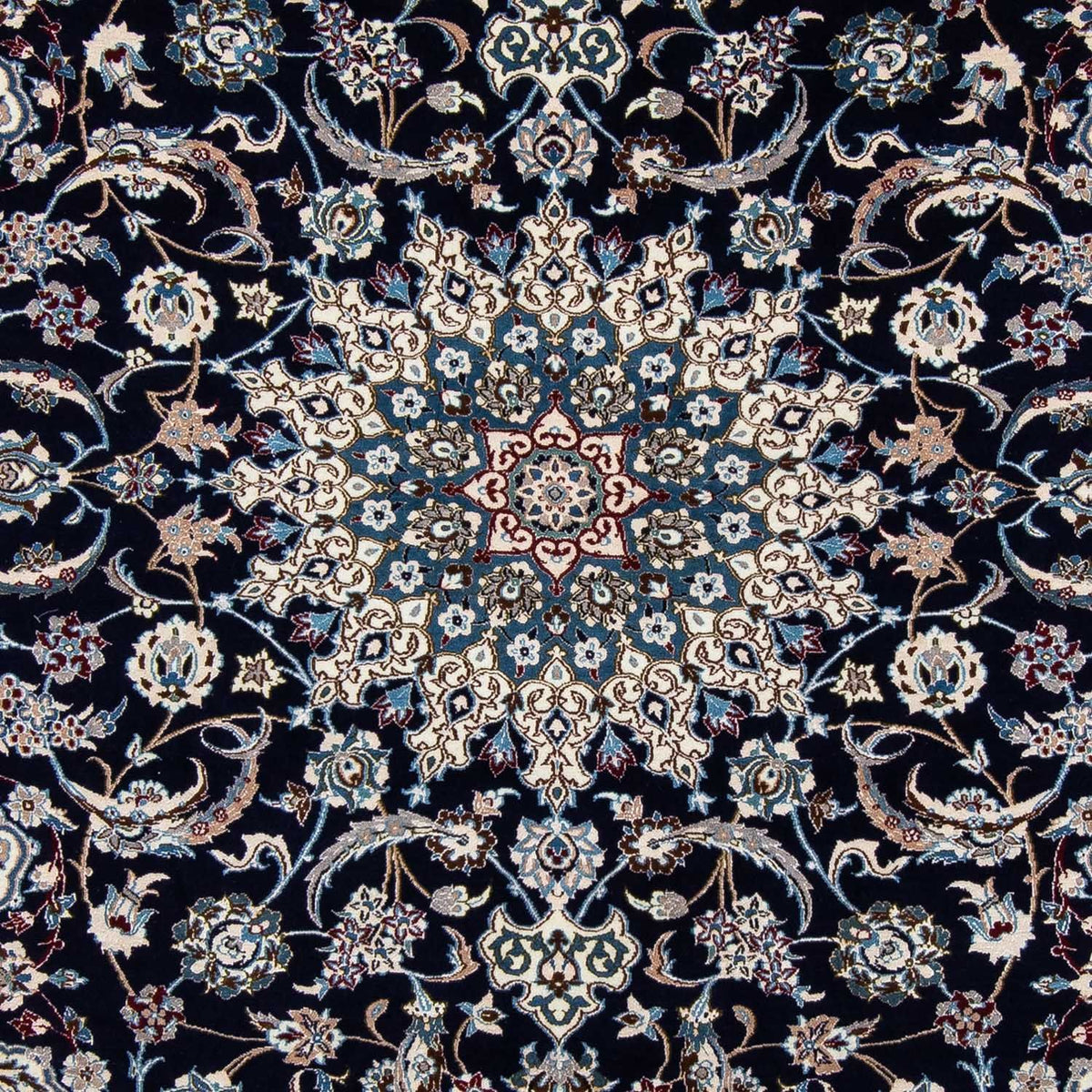 Tapis persan - Nain - Royal - 303 x 203 cm - noir