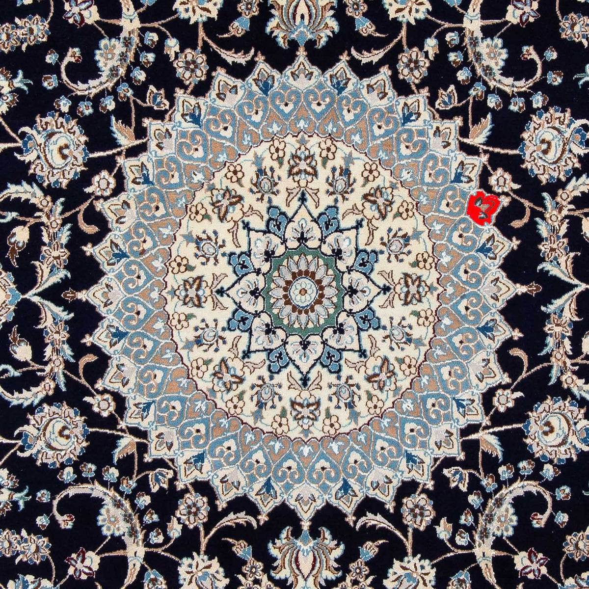 Tapis persan - Nain - Royal - 300 x 202 cm - noir