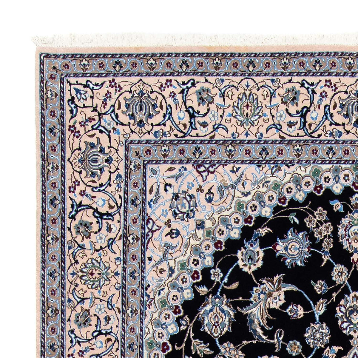 Tapis persan - Nain - Royal - 295 x 204 cm - noir