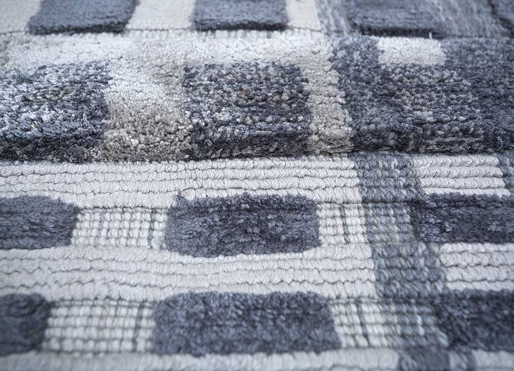Tapis en viscose carré - 90 x 90 cm - multicolore