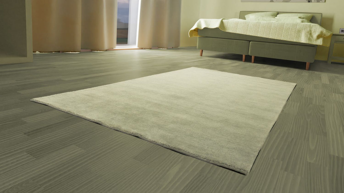 Tapis Gabbeh - Indus - 160 x 90 cm - argent