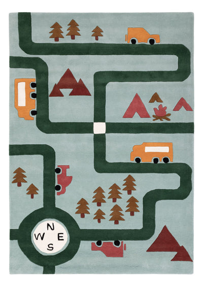 Rue de Jeu Voitures Tapis Enfant
