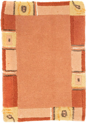 Tapis Népalais - 60 x 40 cm - rose