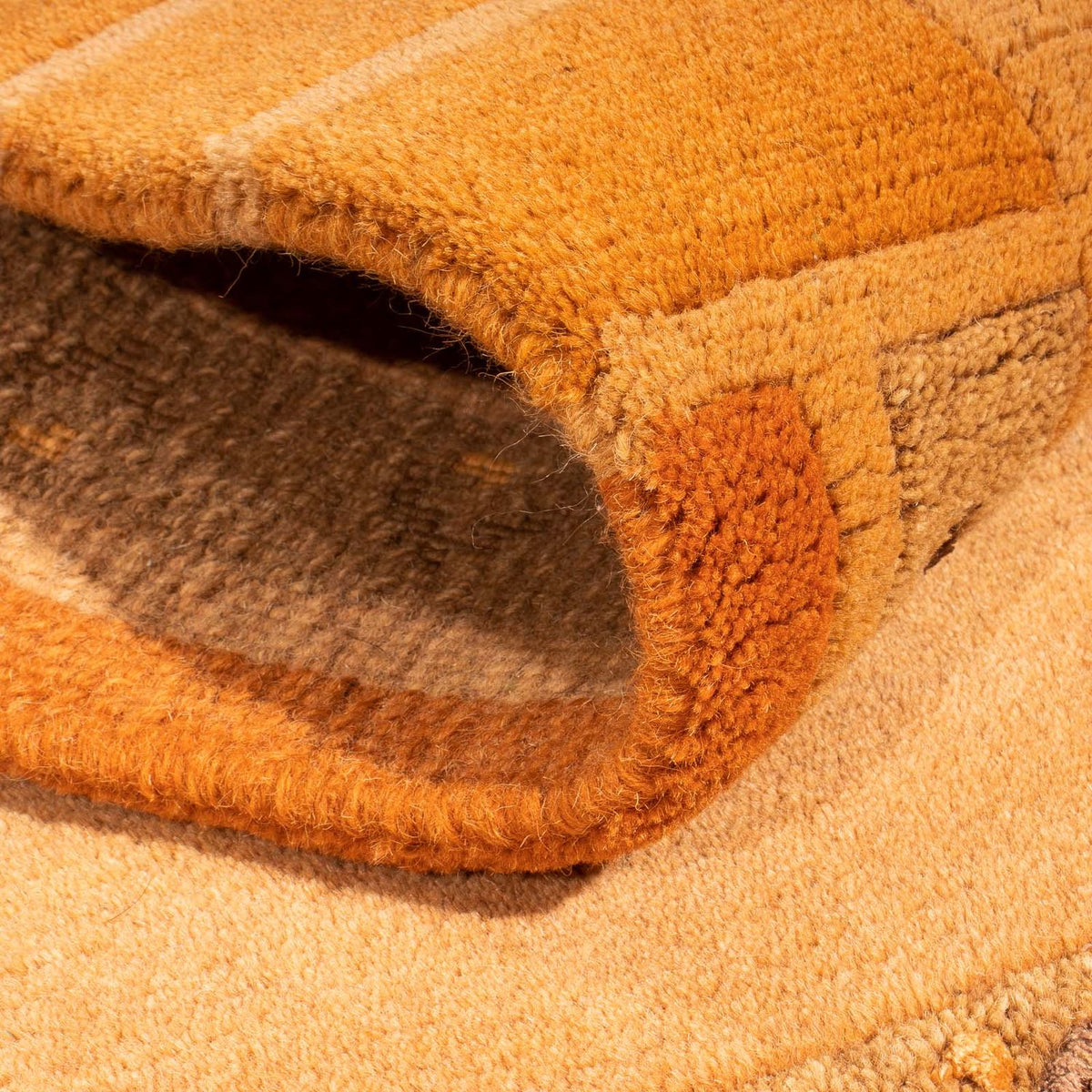 Tapis Népalais - 140 x 70 cm - orange