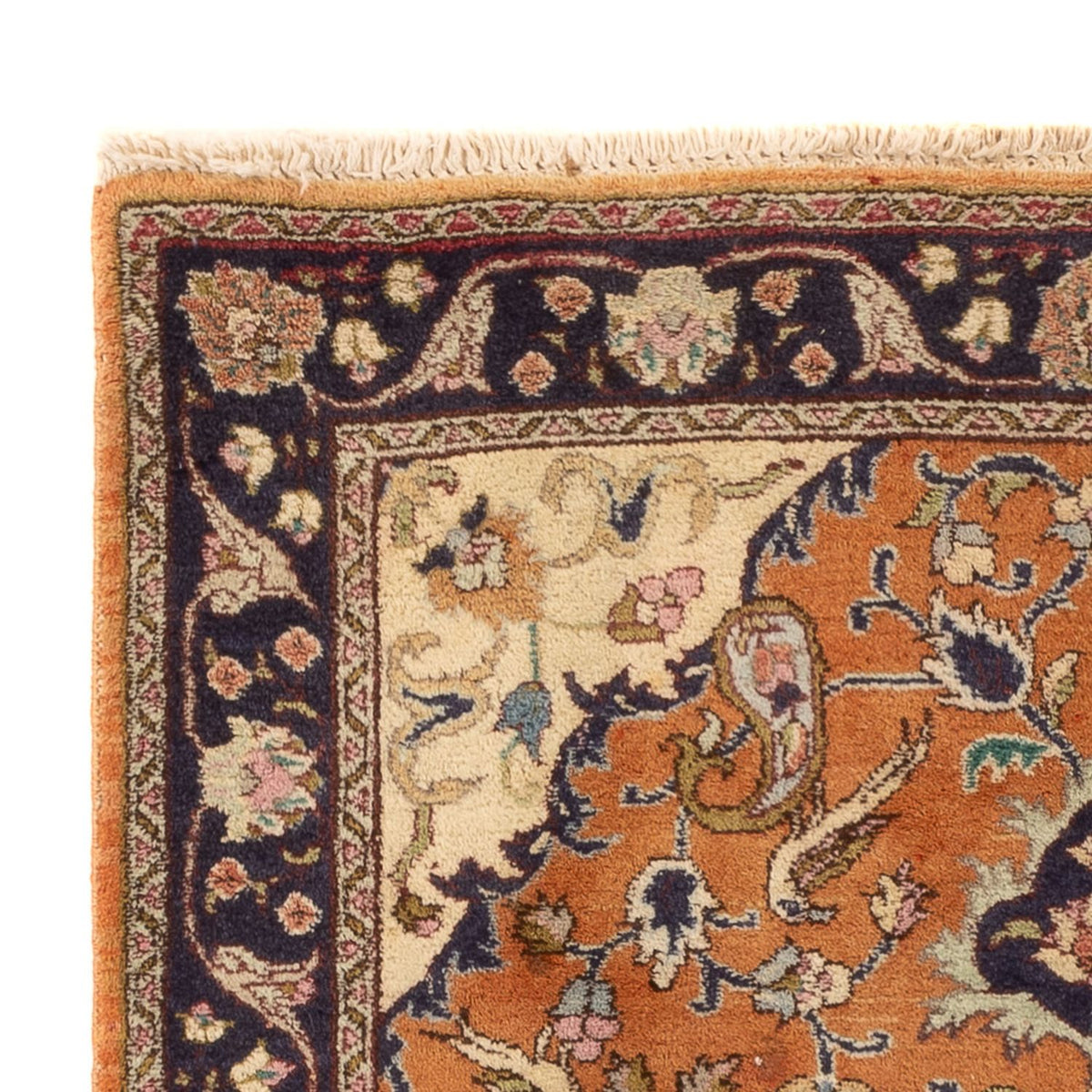 Tapis persan - Nomadic - 135 x 102 cm - terracotta