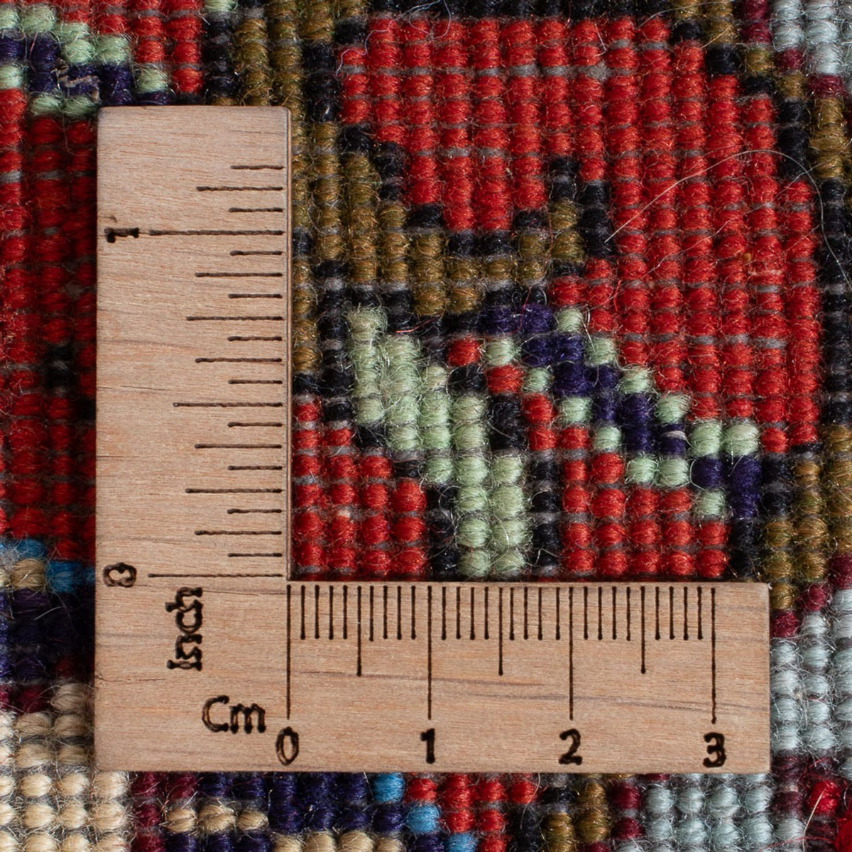 Tapis persan - Nomadic - 135 x 102 cm - terracotta