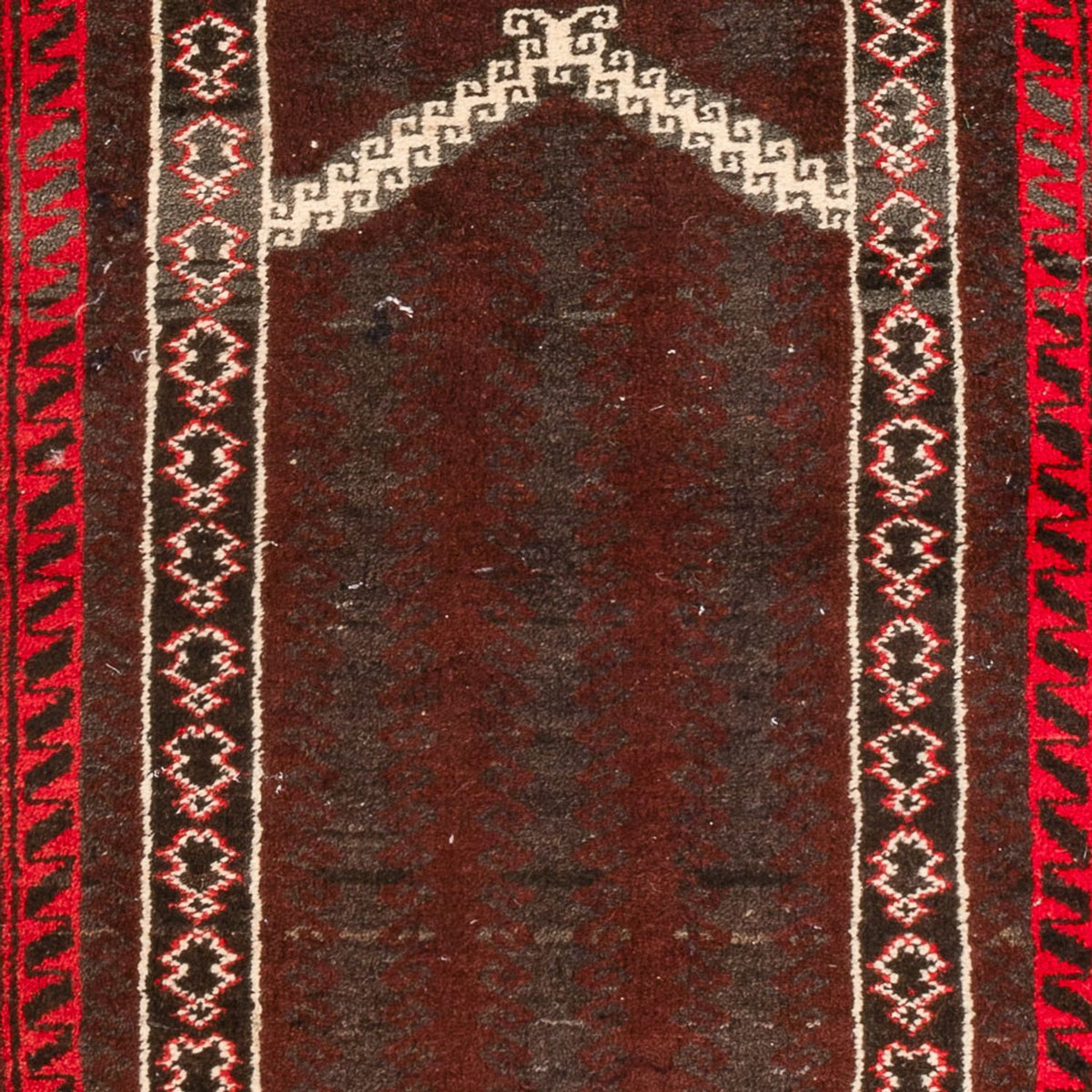 Tapis Belutsch - 147 x 97 cm - rouge foncé