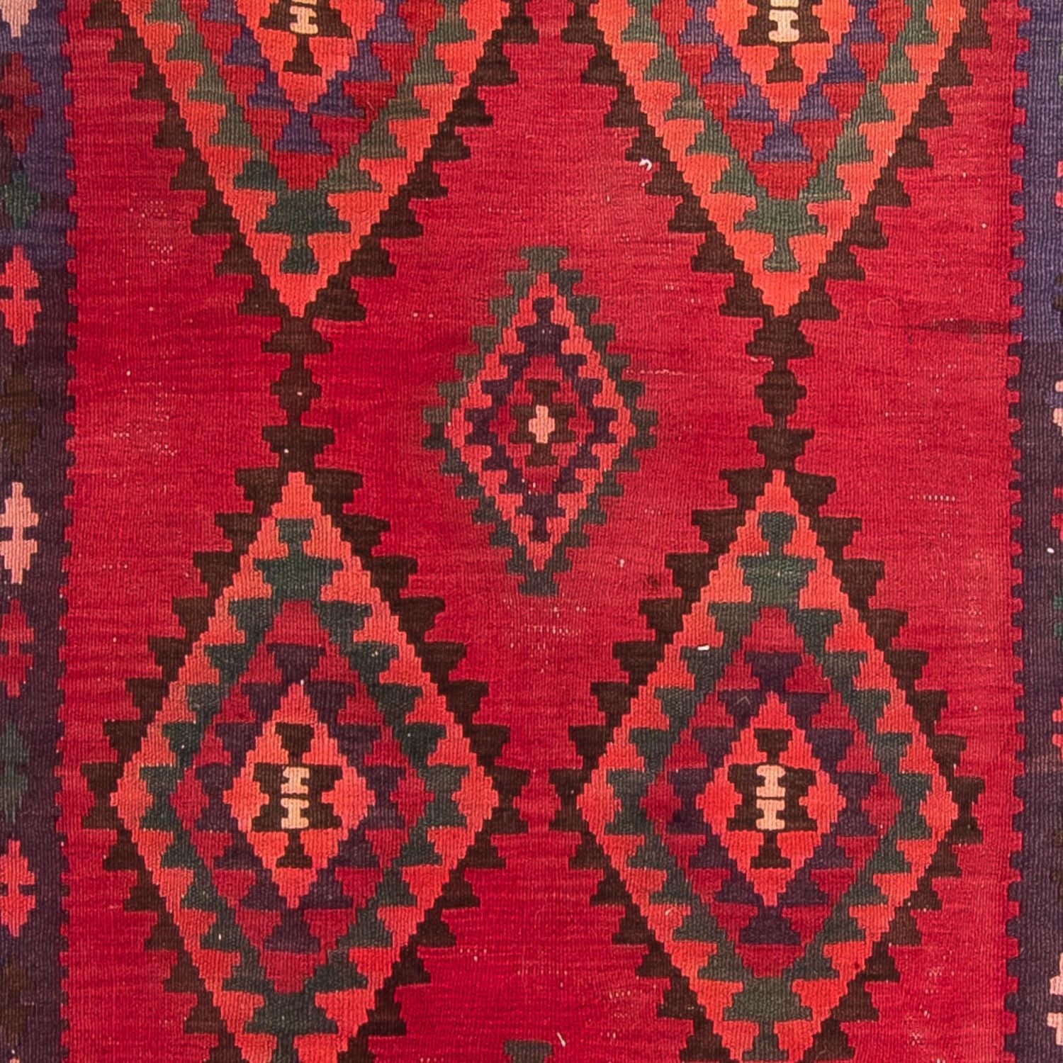 Tapis de couloir Tapis Kelim - Vieux - 325 x 118 cm - multicolore