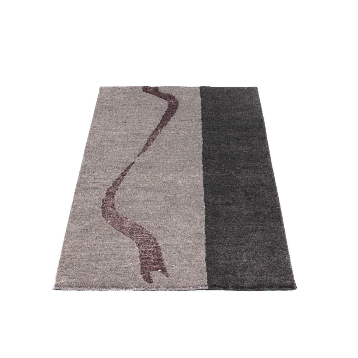 Tapis Népalais - 120 x 60 cm - gris