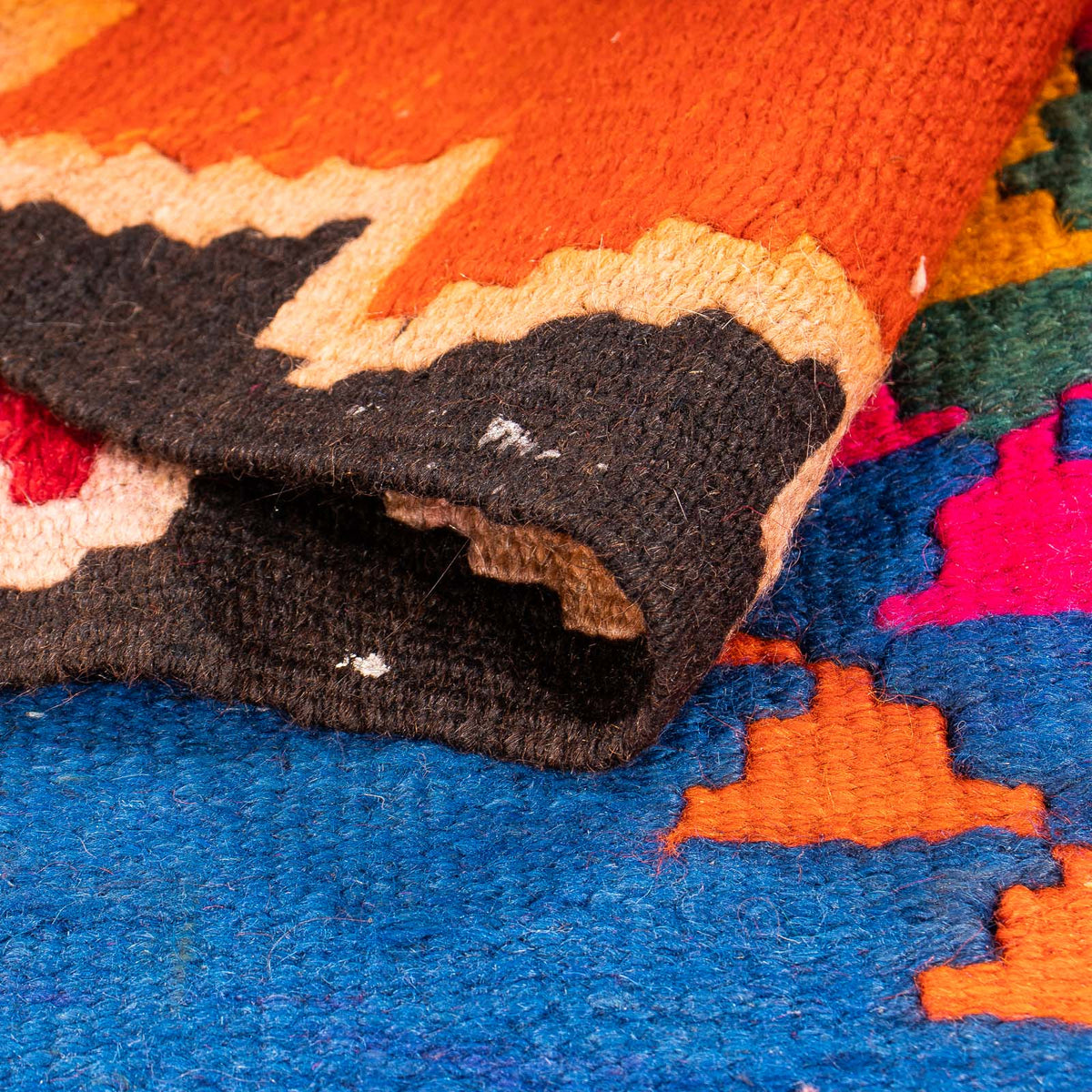 Tapis de couloir Tapis Kelim - Vieux - 360 x 150 cm - multicolore