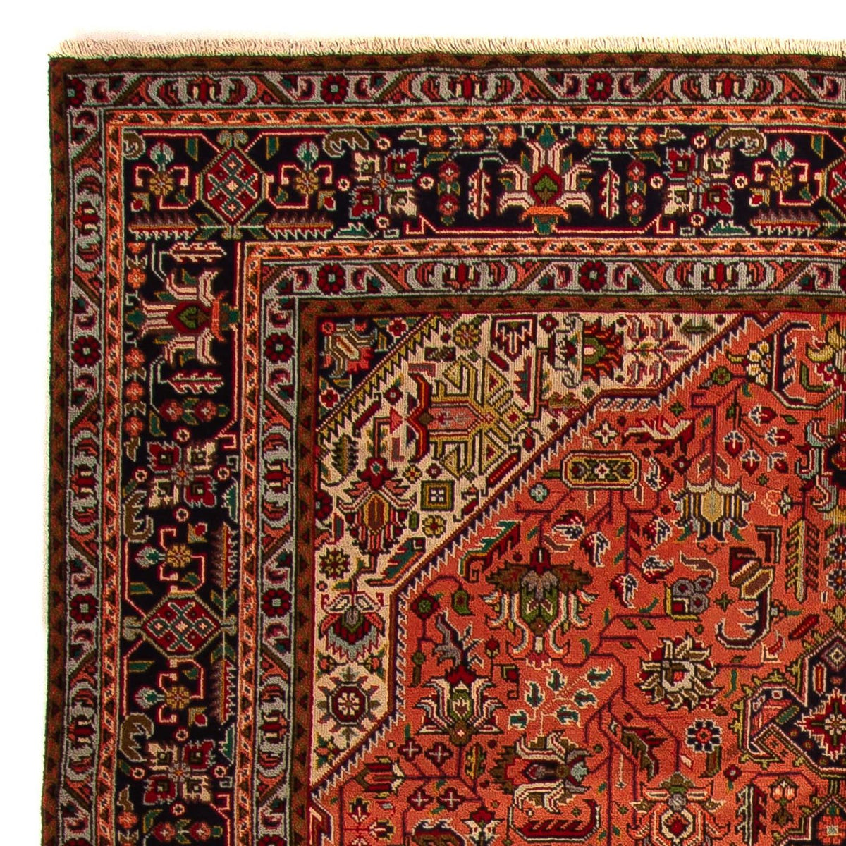 Tapis persan - Tabriz - 295 x 195 cm - rouge clair