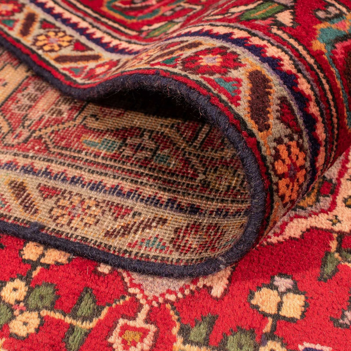 Tapis persan - Tabriz - 297 x 197 cm - bleu foncé