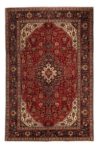 Tapis persan - Tabriz - 305 x 195 cm - rouge foncé