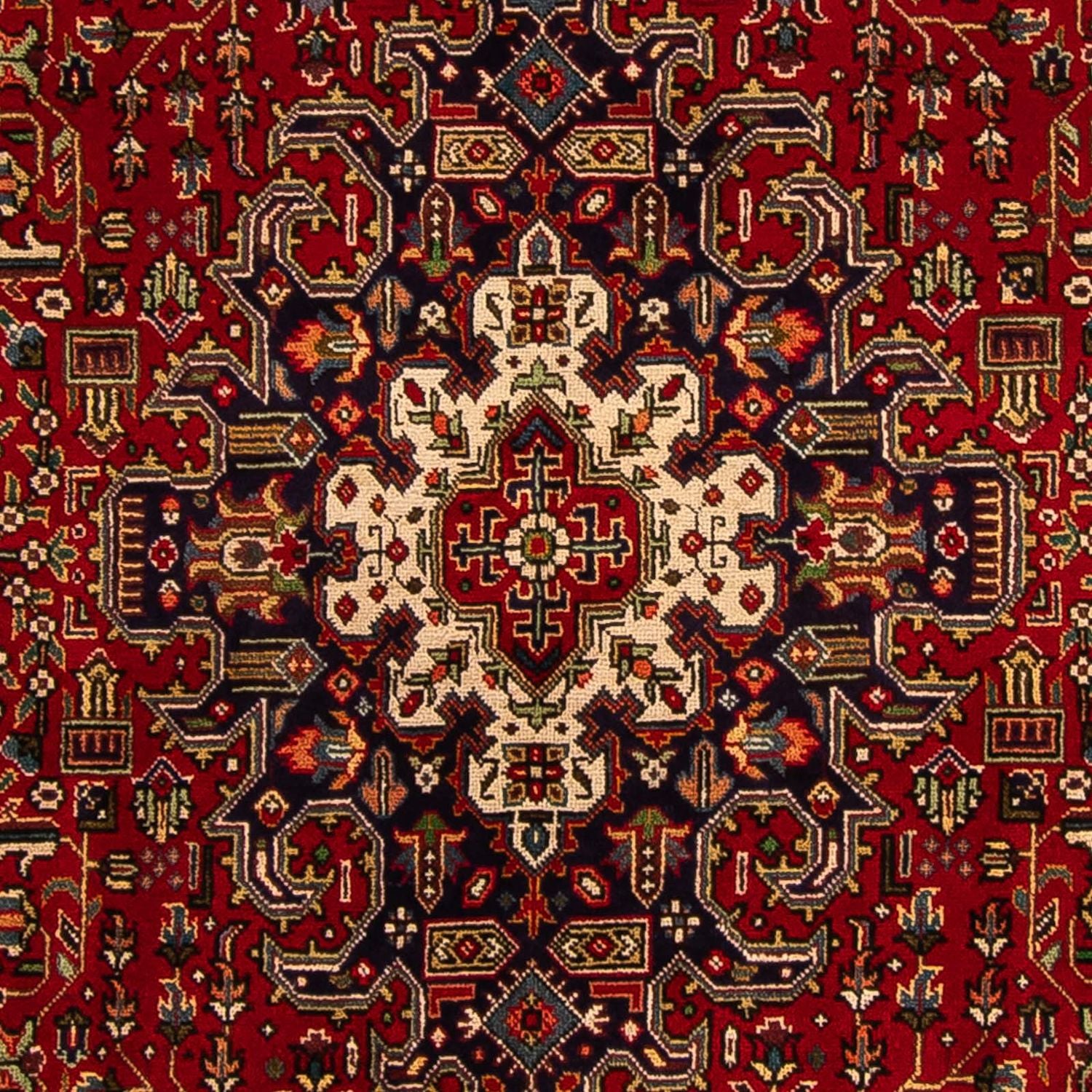 Tapis persan - Tabriz - 305 x 195 cm - rouge foncé