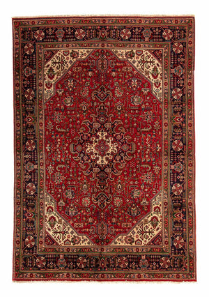 Tapis persan - Tabriz - 295 x 195 cm - rouge foncé