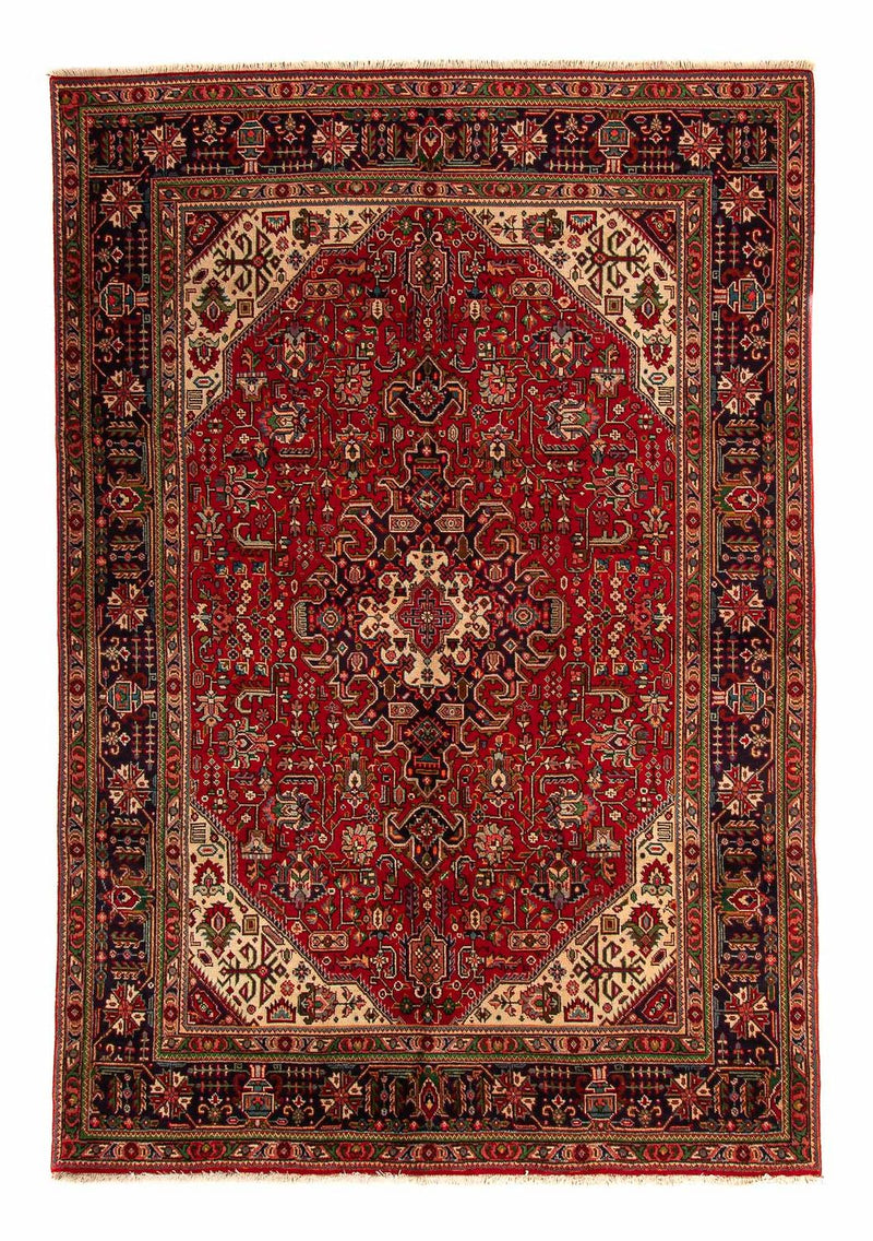 Tapis persan - Tabriz - 295 x 195 cm - rouge foncé