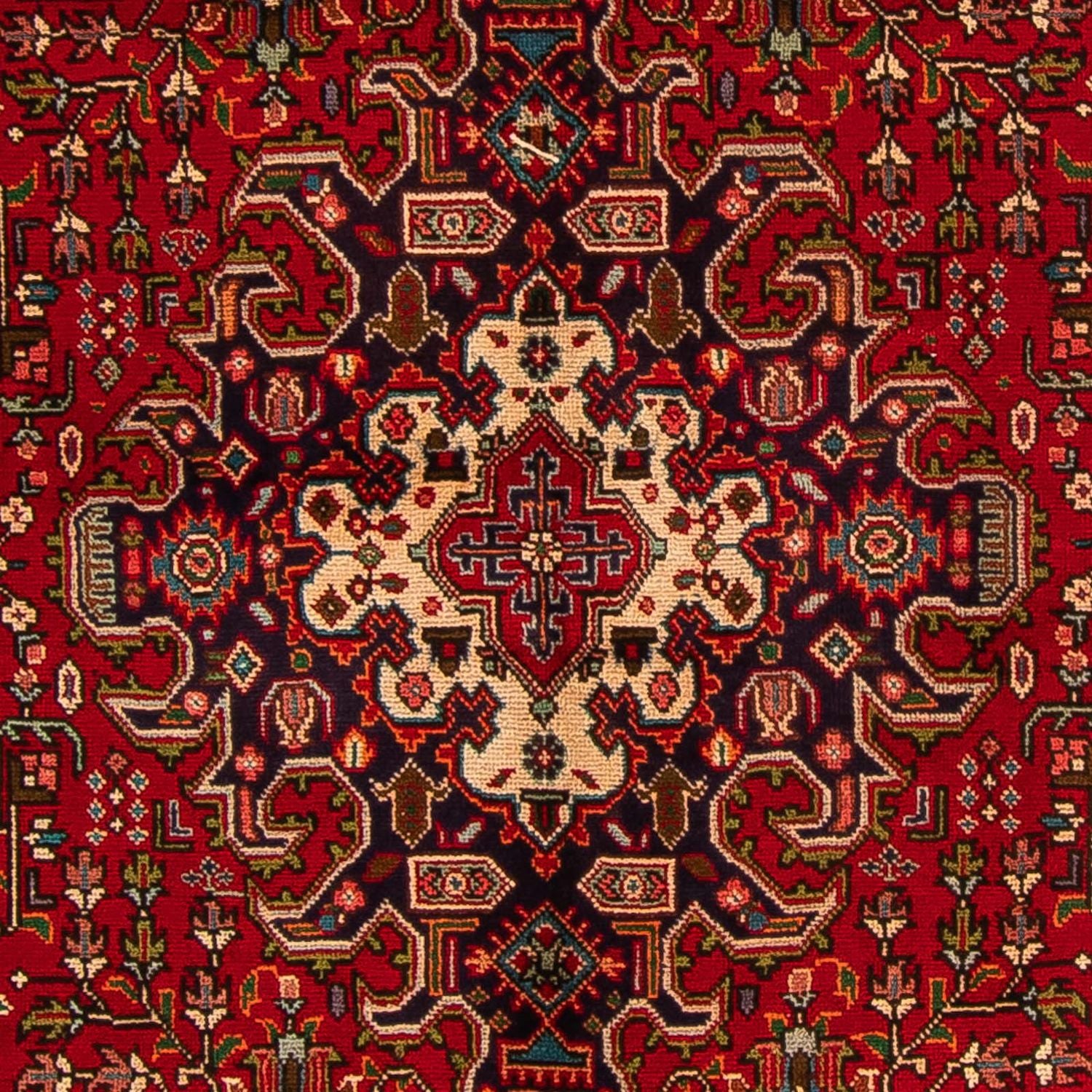 Tapis persan - Tabriz - 295 x 195 cm - rouge foncé