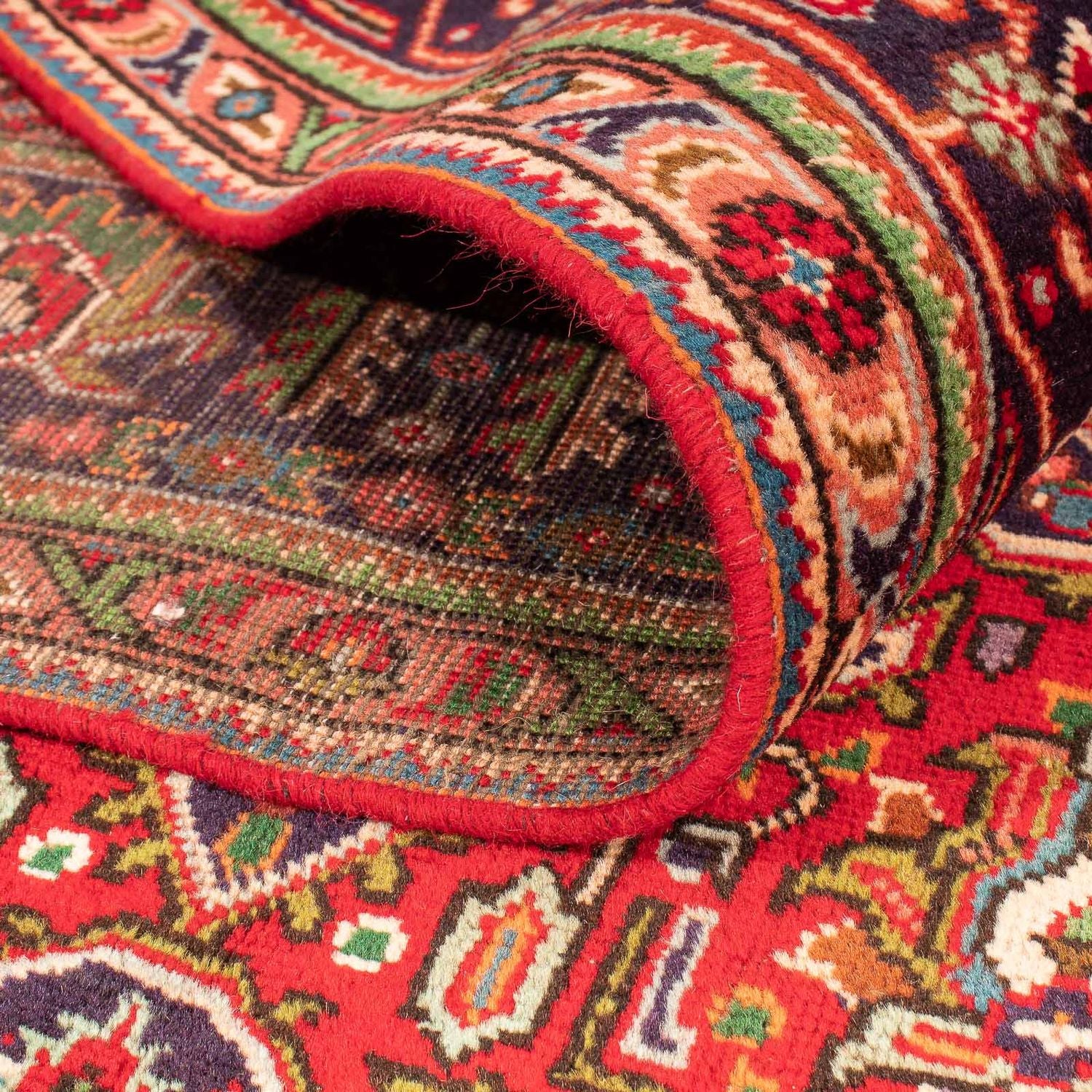 Tapis persan - Tabriz - 295 x 195 cm - rouge foncé