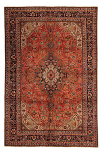 Tapis persan - Tabriz - 295 x 195 cm - rouge clair