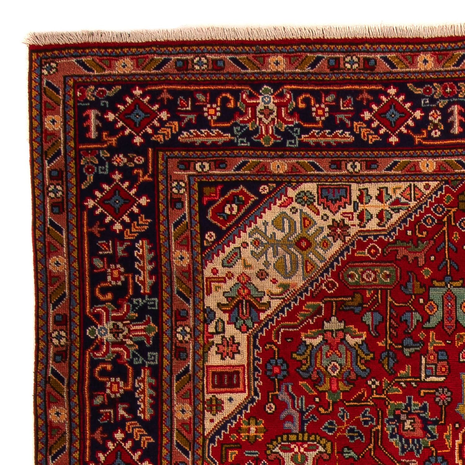 Tapis persan - Tabriz - 290 x 200 cm - rouge foncé