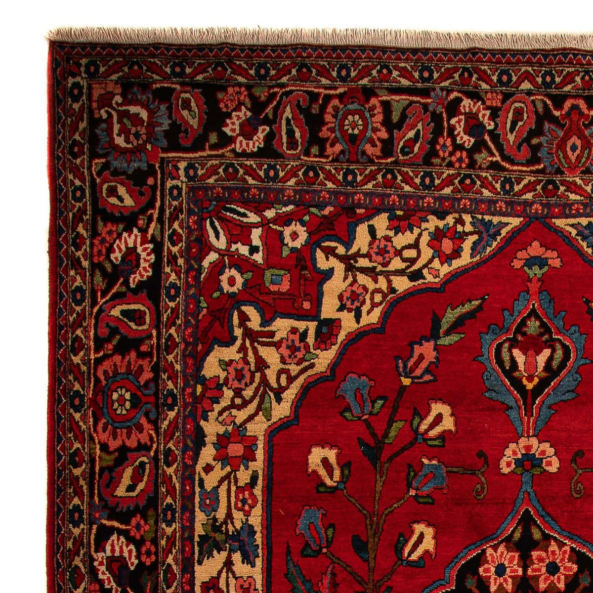 Tapis persan - Nomadic - 400 x 228 cm - rouge foncé