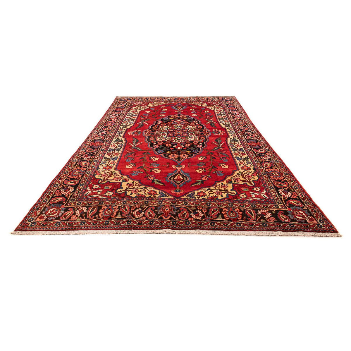 Tapis persan - Nomadic - 400 x 228 cm - rouge foncé