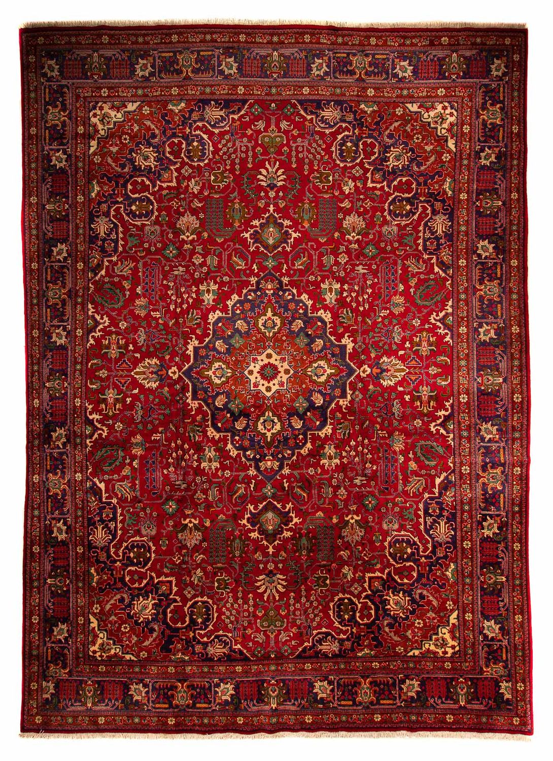 Tapis persan - Tabriz - 400 x 288 cm - rouge clair
