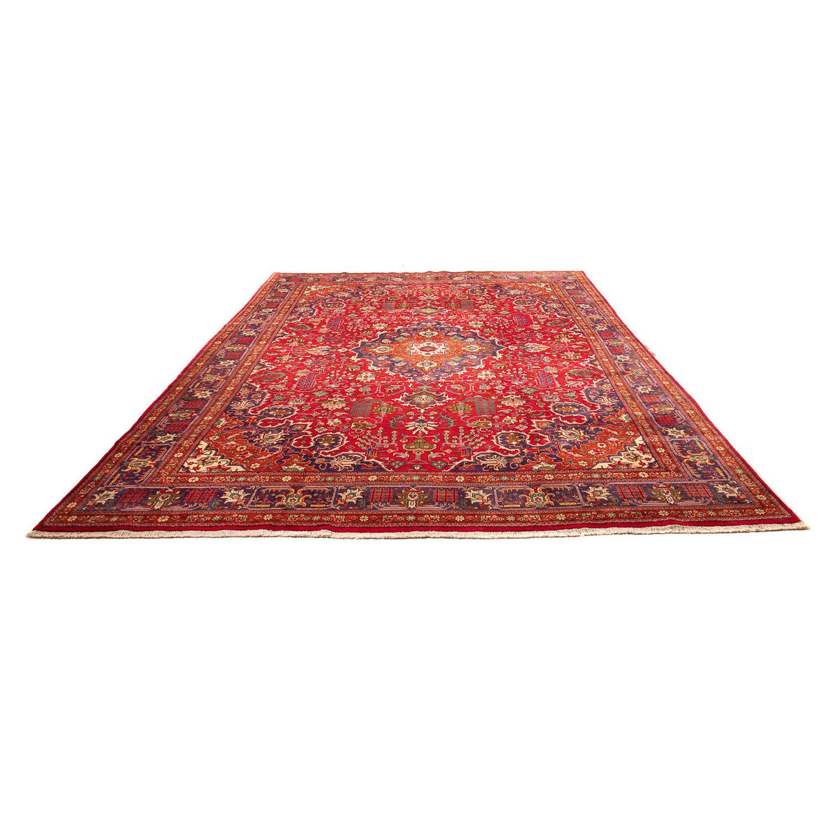 Tapis persan - Tabriz - 400 x 288 cm - rouge clair