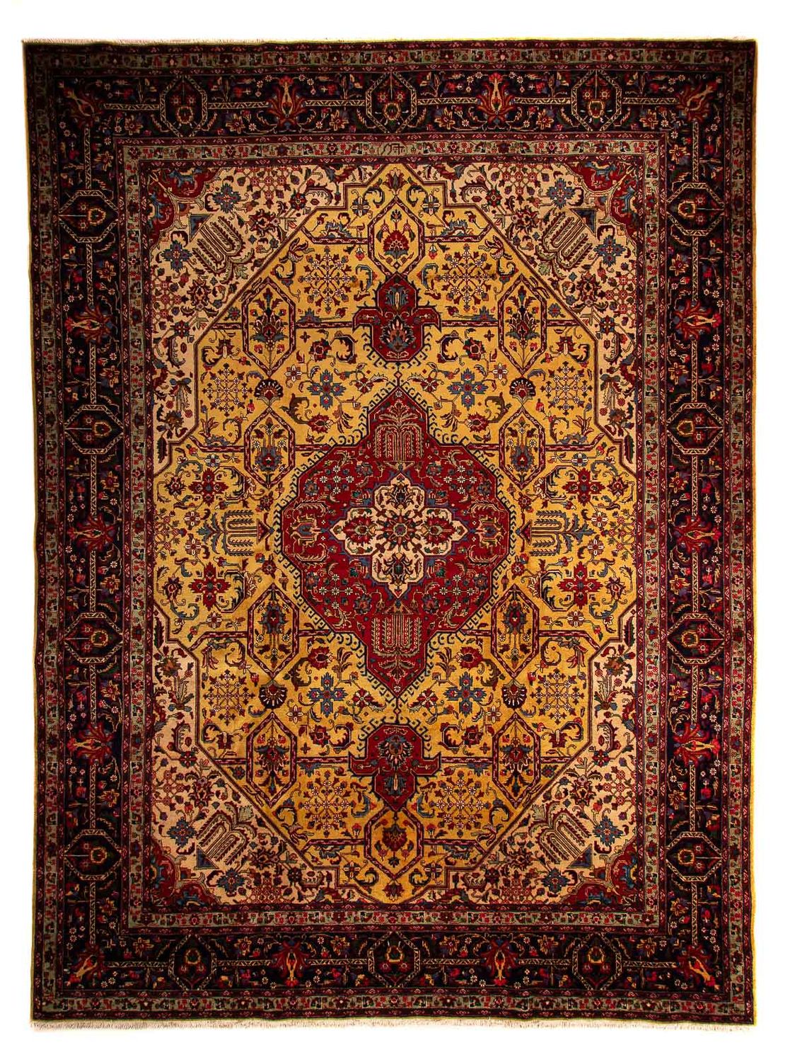 Tapis persan - Tabriz - 397 x 297 cm - beige