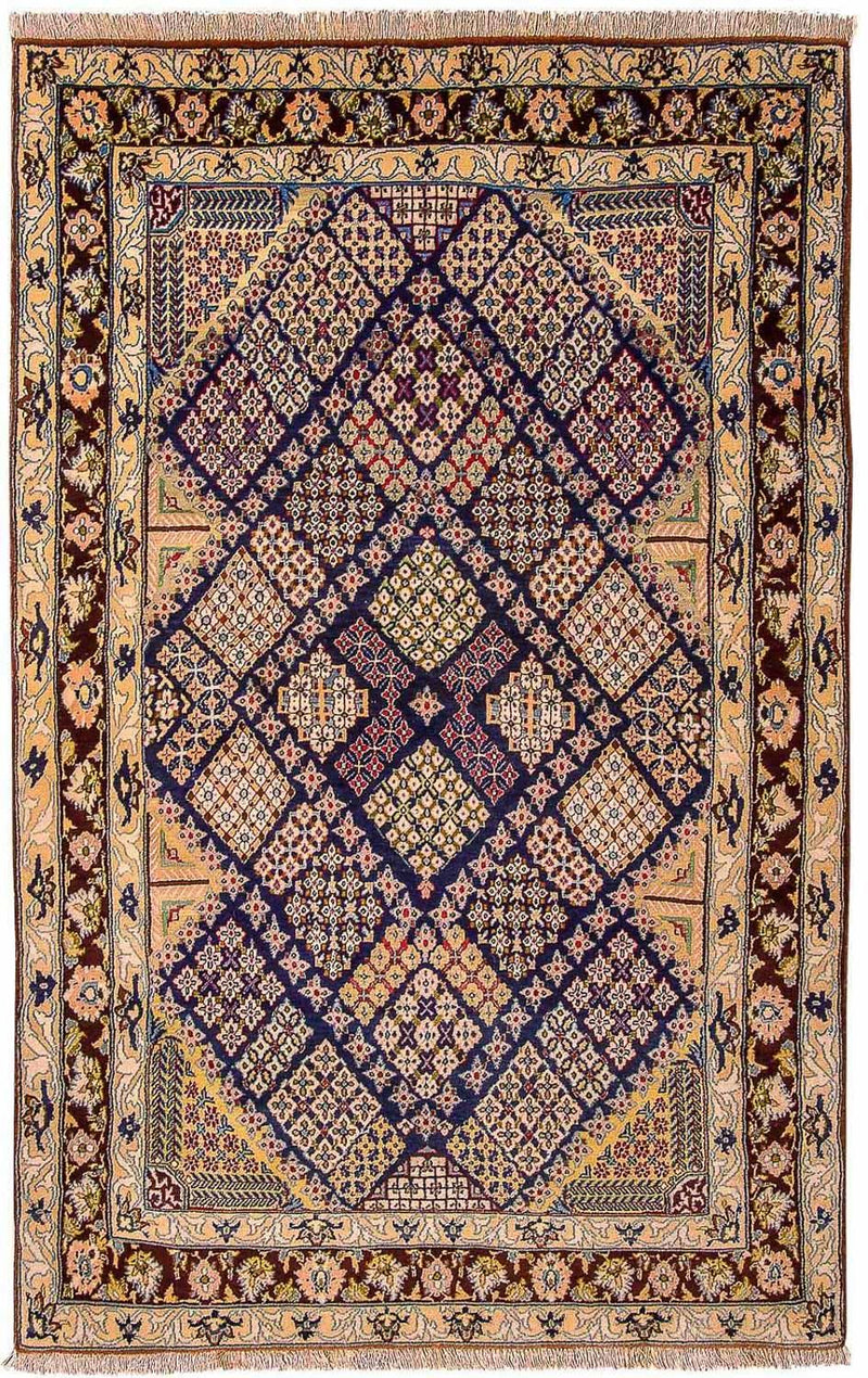 Tapis persan - Isfahan - Premium - 143 x 92 cm - bleu