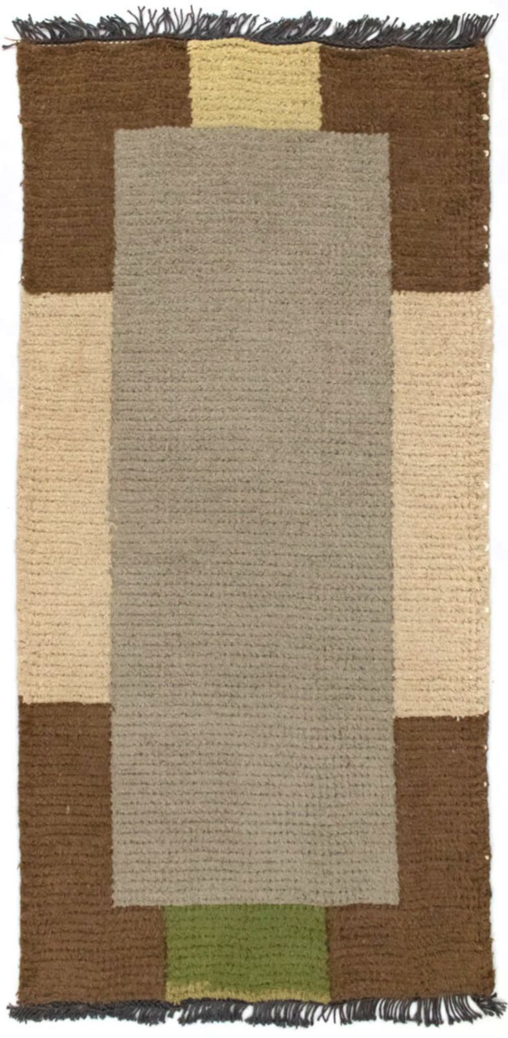 Tapis Népalais - 140 x 70 cm - gris