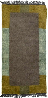 Tapis Népalais - 140 x 70 cm - gris