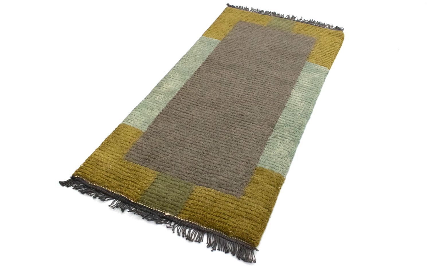 Tapis Népalais - 140 x 70 cm - gris