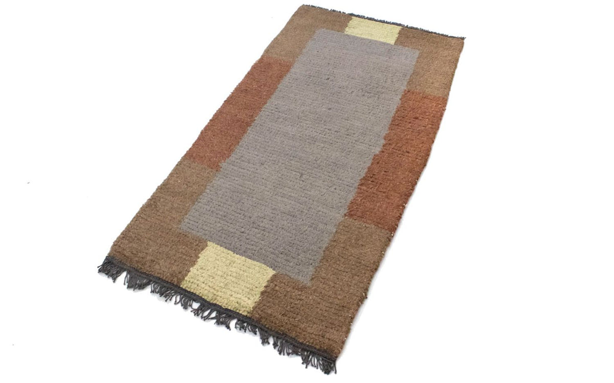 Tapis Népalais - 140 x 70 cm - gris
